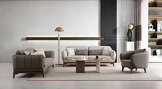 Olimpos Ahşap Ayaklı Yataklı Koltuk Takımı